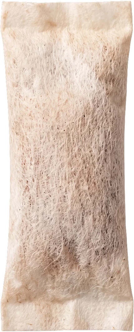 Ein einzelner WAVE-Pouch im schlanken weißen Format.